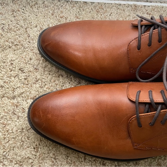 Cole Haan Grand Hawthorne Mens 13M Plain Oxford British Tan Leather Shoes C32352 - Picture 8 of 11